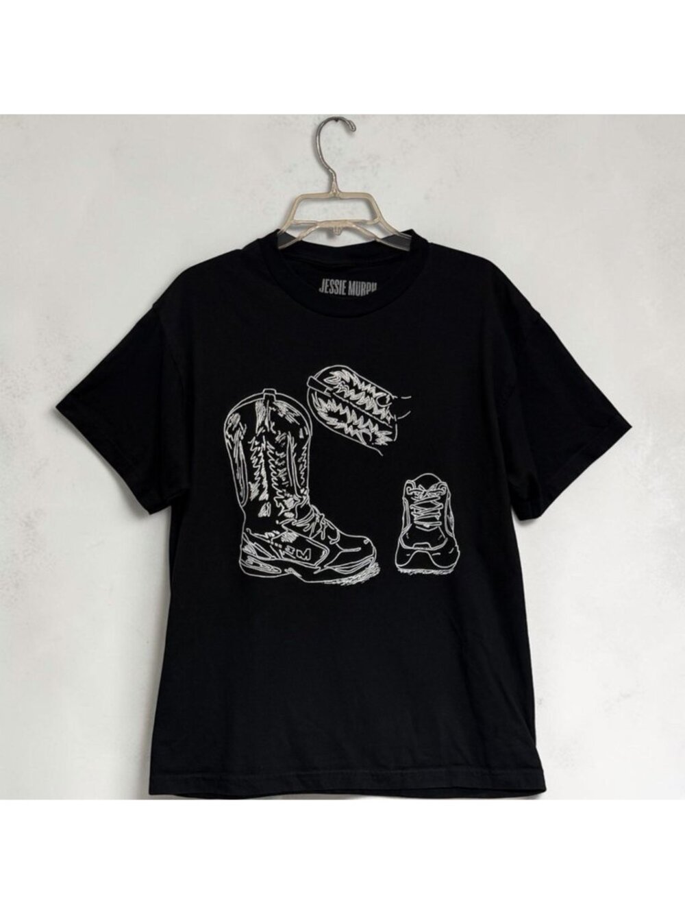 Jessie Murph Snoot Sneaker Boot T-shirt Singer Music Black Size Large Unisex